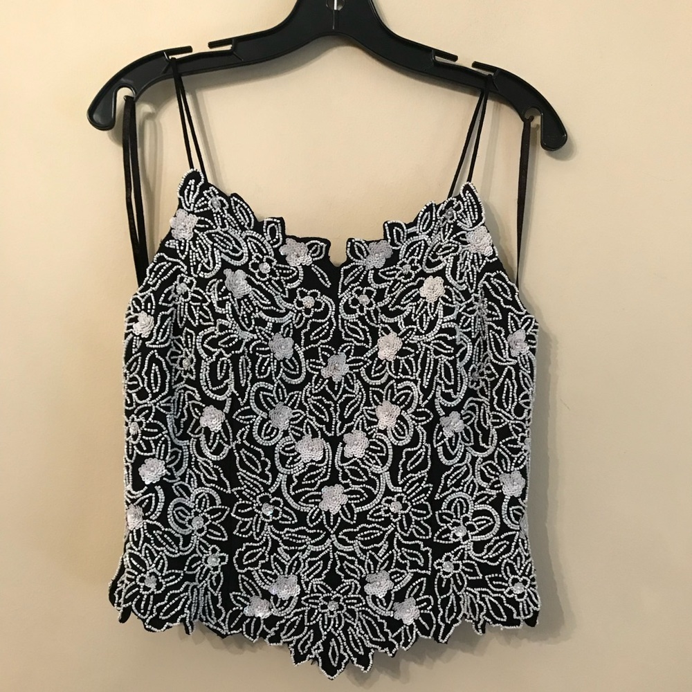 Andretta Donatello Sequin Top